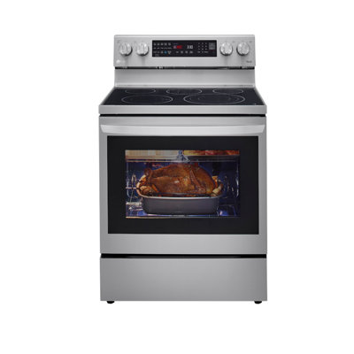 6.3 cu ft. Smart Wi-Fi Enabled True Convection InstaView Electric Range with Air Fry -  LG, LREL6325F