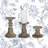3 Piece Resin Candlestick Set