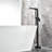 1 Handle Floor Clawfoot Tub Faucet with Diverter-63750582