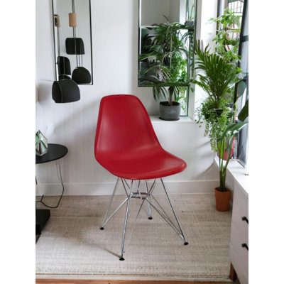 Chaise de salle à manger Summertime avec base chromée