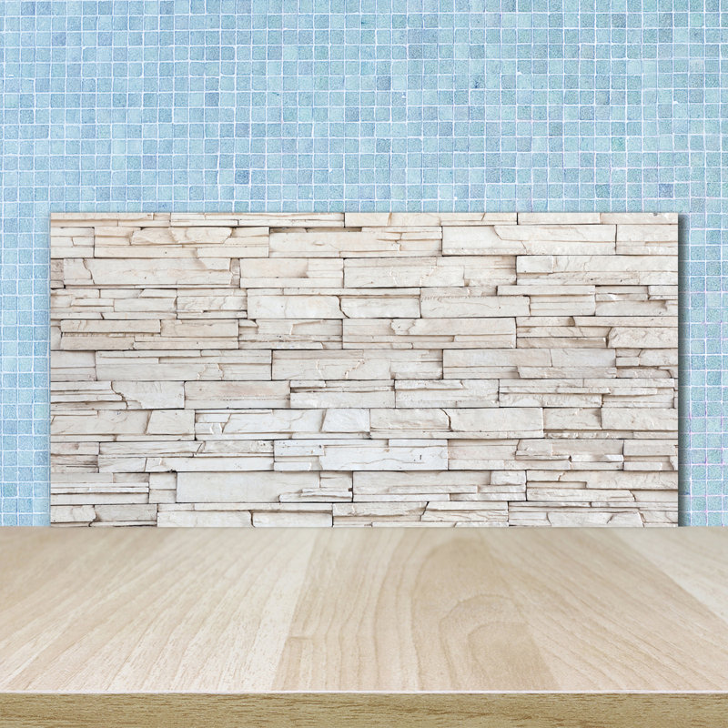 Frauke 50cm W x 100cm L Glass Peel and Stick Panel