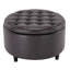 Repose-pieds rond classique capitonné avec rangement à boutons 28 po Classic-1427181712