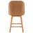  Bisto Genuine Leather Swivel Counter Height Bar Stool with Solid Wood legs-125348339