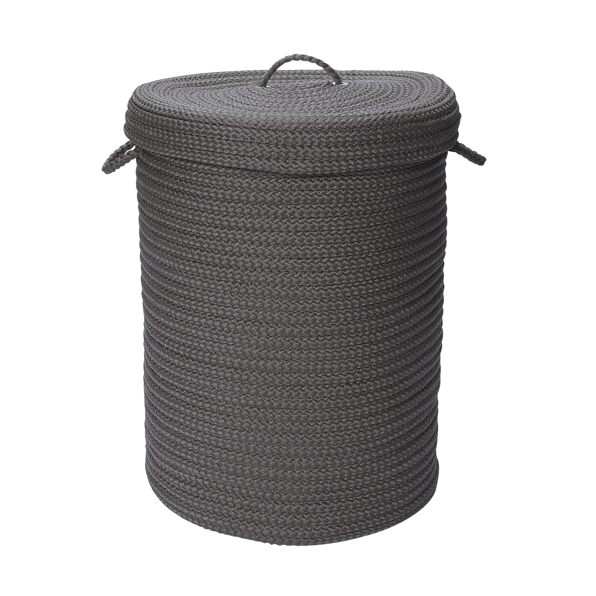 Manor Laundry Hamper, Small (24" H x 16" W x 16" D), Gray Textured