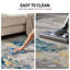 Tapis abstrait crème / gris / bleu Sianna-662047717