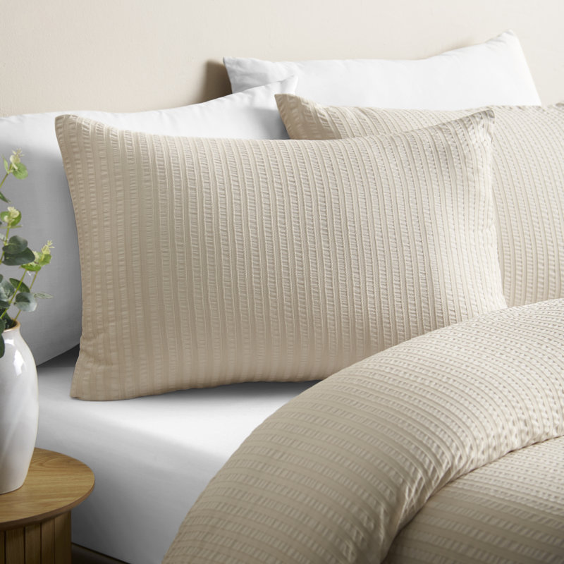 Stripe Seersucker Duvet Cover Set, Single
