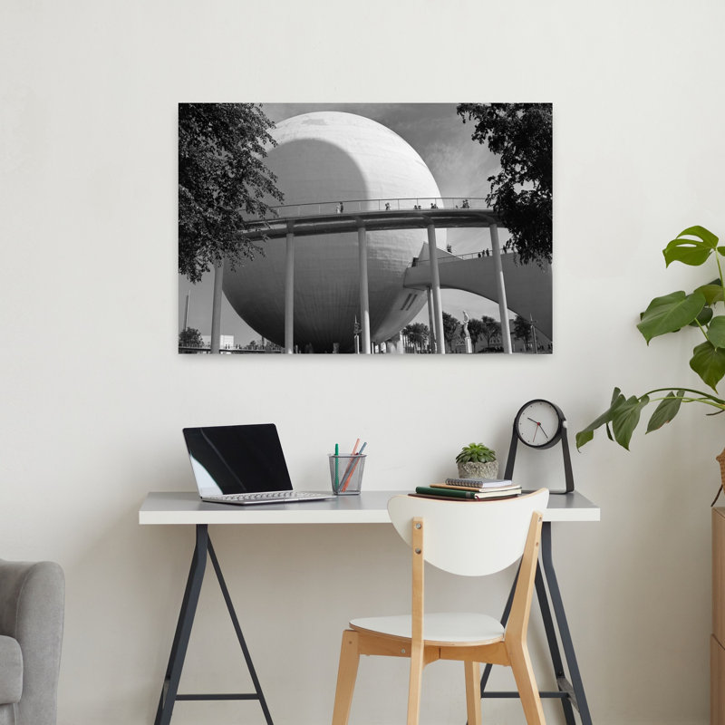 «1930 Perisphère 1939 New York World's Fair Classic Modern Retro Architecture City Art mural, H 24 po x l 36 po