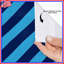 Rideaux de douche à rayures diagonales bleues extra long-462674007