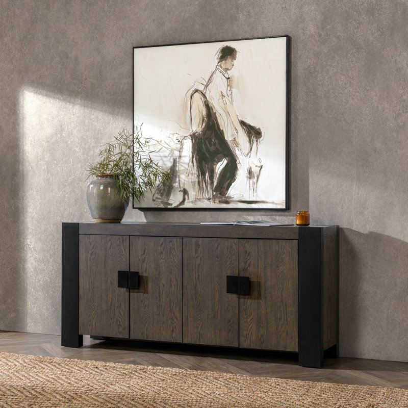 Deaven Solid Wood 4Dr Buffet