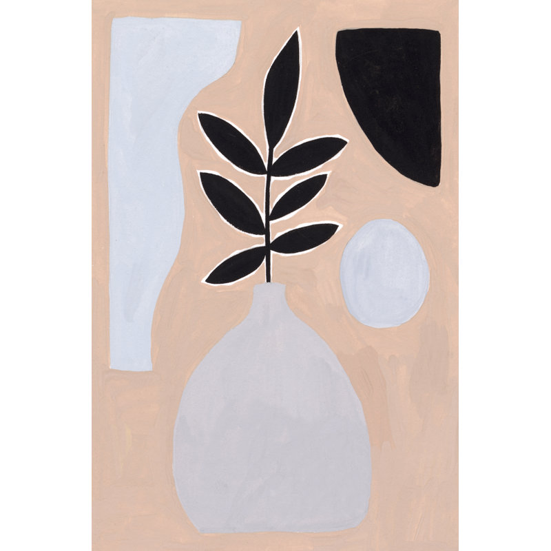 Pale Abstraction IV by Melissa Wang - Wrapped Canvas Painting, 46cm H x 30cm W
