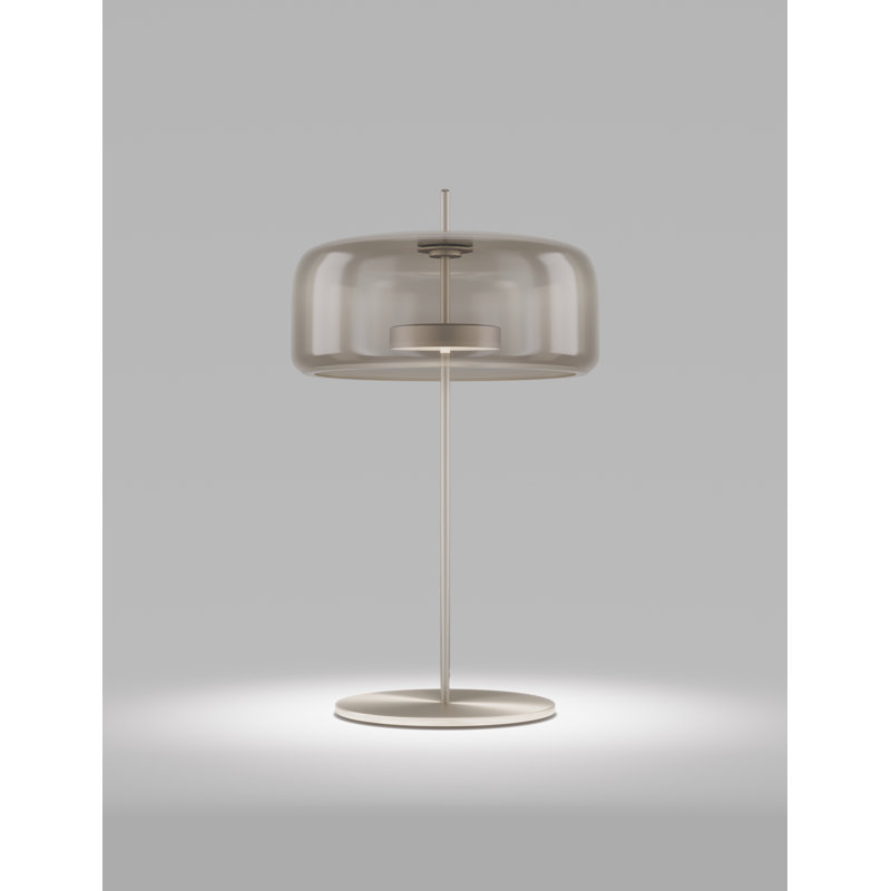 Jube Table Lamp P Old Green Transparent Matt Steel L2415 Ul, 26" H x 15" W x 15" D, Matte Steel, Smoky Transparent