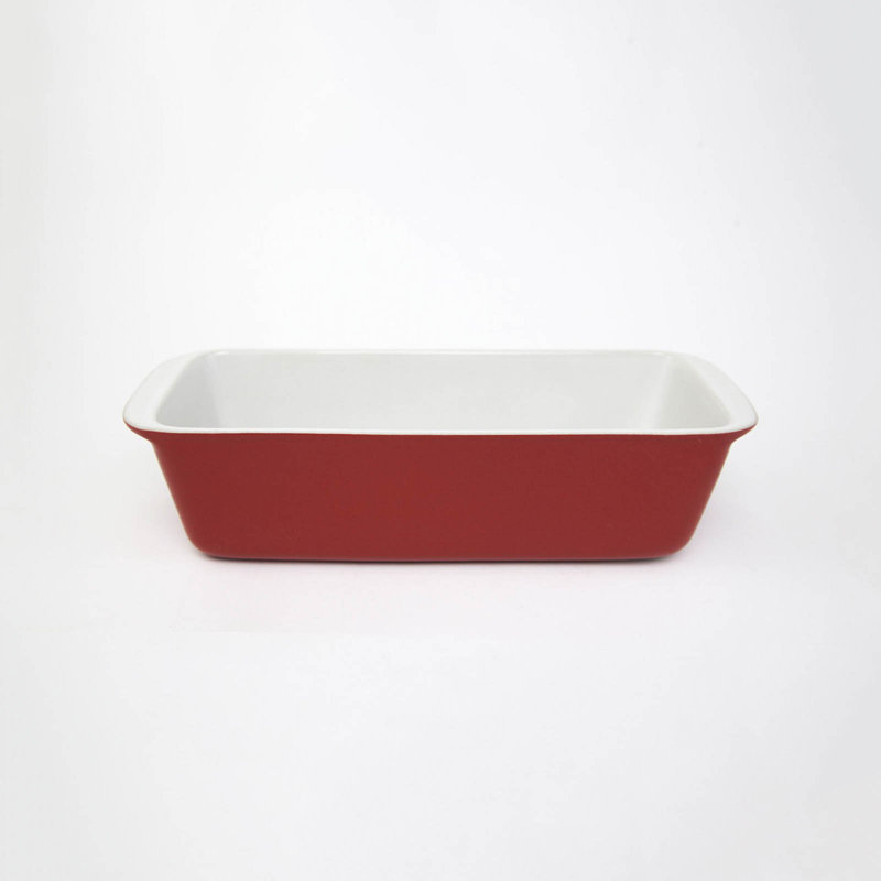 Carthage.Co 10'' x 4.5'' Stoneware Loaf Pan, Amber