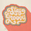 Stay Groovy I Bright - peinture sur toile tendue-269962117-269962112-284175928
