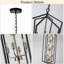Luminaire suspendu de style lustre industriel 12 lumières de style campagnard pour hall d'entrée avec plafond réglable et hauteur réglable-1070071279