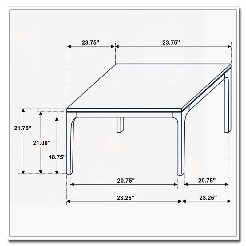 Table de bout carrée SmartTop Blaine
