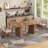 78.7'' Dining Table For 4 6 8 10, Rectangular Kitchen Table With Storage, Farmhouse Dining Room Table For Kitchen, Dining Room, Living Room