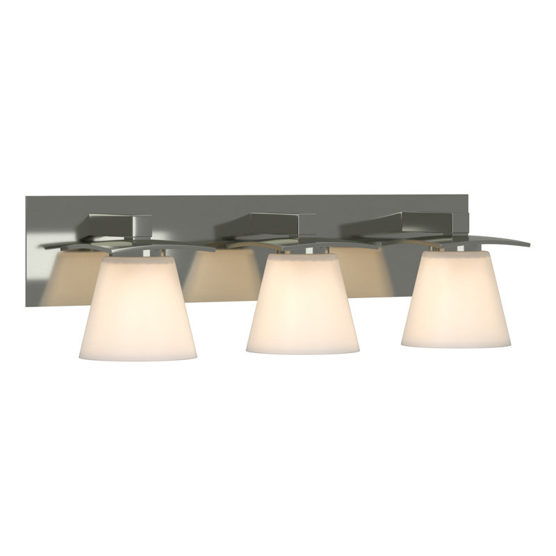 Wren 3 - Light Vanity Light, Opal, Sterling, 60W G9 Incandescent Bulbs
