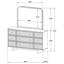 Commode 9 tiroirs Kimpton