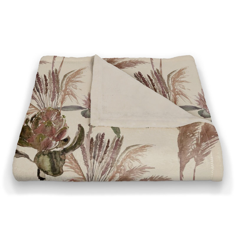 Hand Woven Throw Blanket, Cream