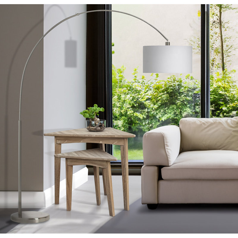 Table gigogne Gracie Oaks Bijou, Beige