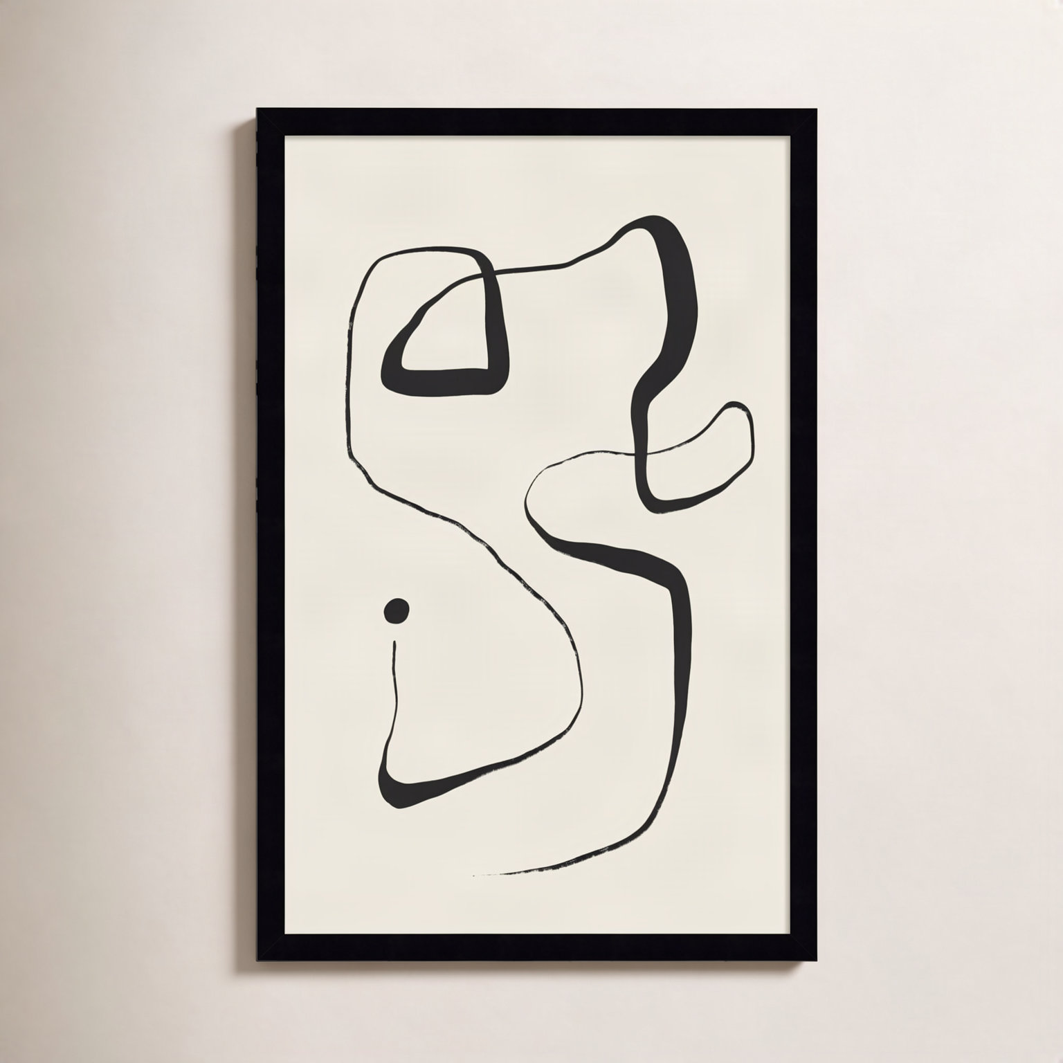 Galya "The Point" Print by Treechild, 25" H x 17" W, Black