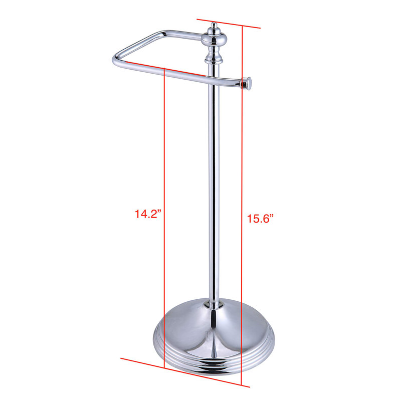 Porte-serviettes décoratif lourd en métal classique, Nickel satiné