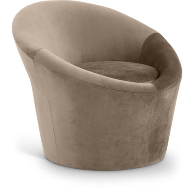 Fauteuil d'appoint en velours Tristan