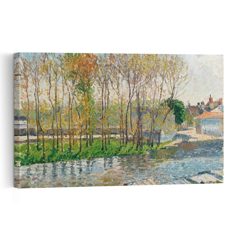 The Border Of The Loing In Moret, 1901 Abstract Contemporary Wall Art Print, 30.48cm H x 45.72cm W