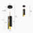 Kissey 1 - Light Black Single LED Kitchen Island Pendant(1-Set)-1384564836