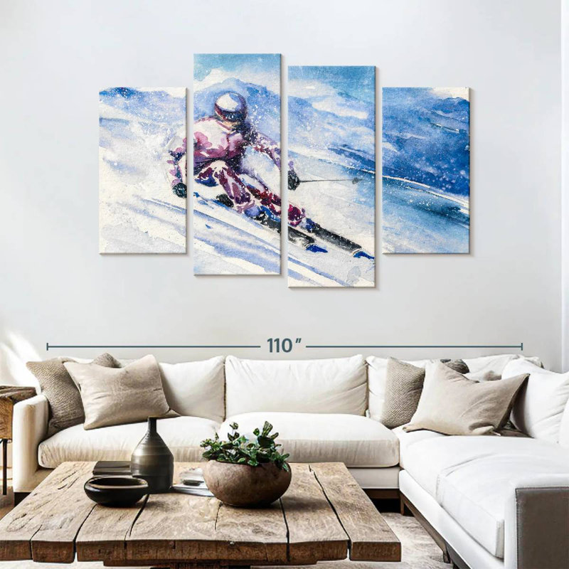 Ski, 54" H x 84" W