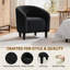 Fauteuil club tonneau en bois massif de 27 po de largeur-946097476