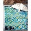 Tapis décoratif turquoise Kathrine oriental-349175518