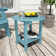8 Inch Round Outdoor Side Table Adirondack Plastic/Resin Patio Side Table Weather Resistant End Table With Storage Shelf(Set Of Two)