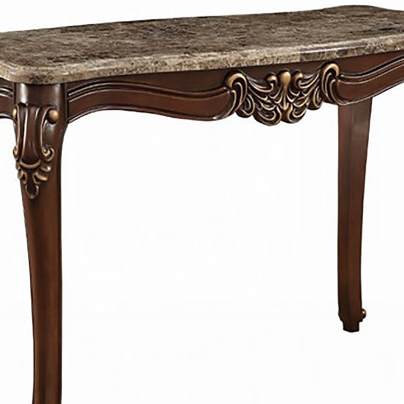 Gatland 55.5'' Marble Top Console Table