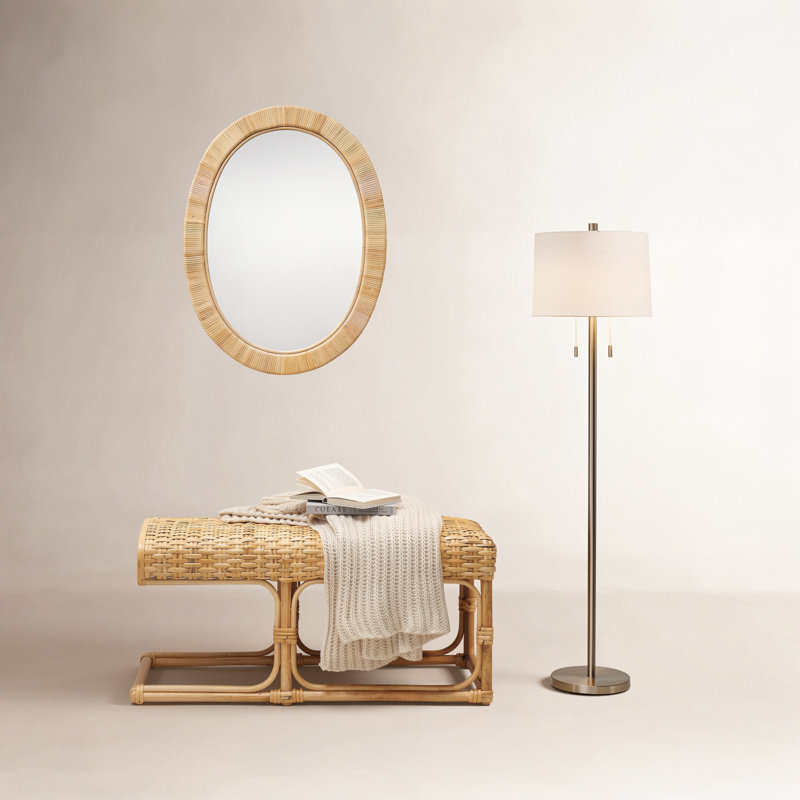 Senn 64'' Traditional Floor Lamp, Matte Silver