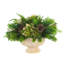 Holiday Centerpiece with Succulents and Pinecones