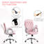 Chaise de bureau en velours pour la maison Vinsetto