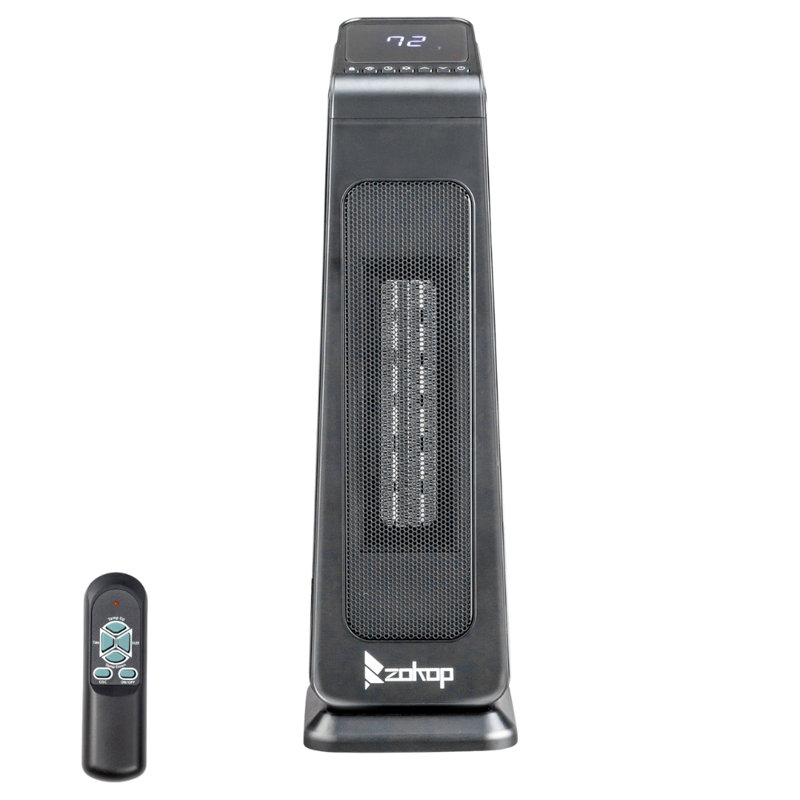 1500-Watt 23 In. Indoor Electric Tower Ceramic Fan Space Heater With Remote Control