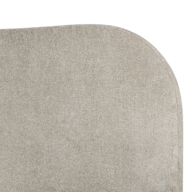 Lit tapissier Liza, Grand, Light Brown Chenille