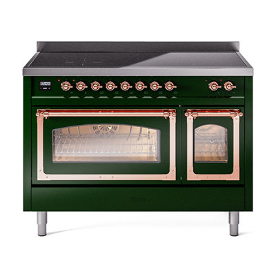 ILVE Nostalgie II Noblesse 48 dans la gamme d'induction, 6 éléments d'induction (porte en verre)
