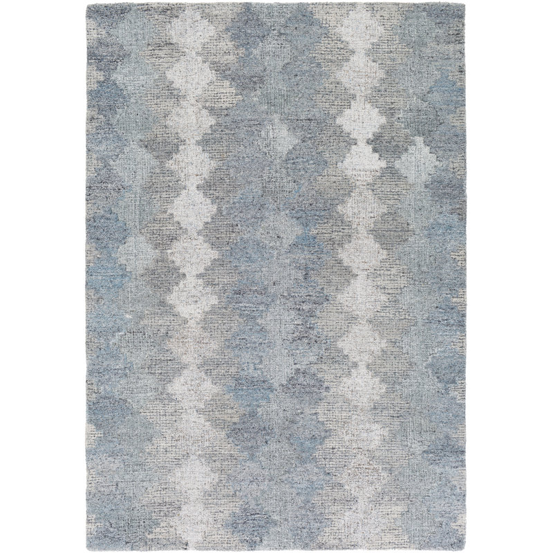Rochdale Hand Tufted Wool Geometric Indoor Rug, Rectangle 2' x 3'