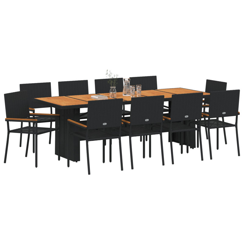 10 - Person Patio Dining Set with Rectangular Table