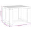 Vidaxl Garden Side Table Black 40X38x28.5 Cm Solid Wood Pine-94956009