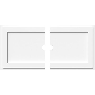 Médaillon de plafond rectangulaire rectangulaire en PVC de qualité architecturale