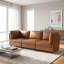 Canapé d'angle moderne brun clair modulaire en tissu librement configurable avec-1681897498