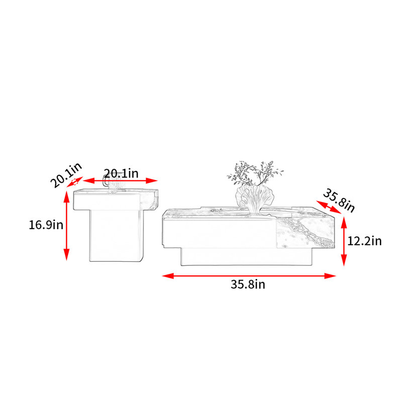 Table basse Italian Light Luxury