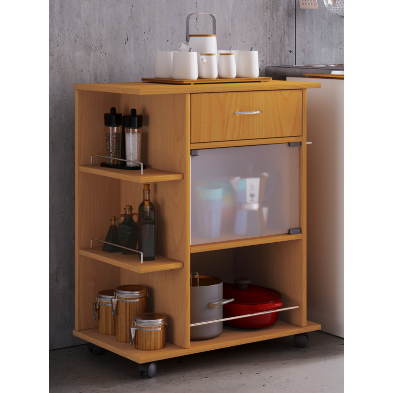 Daviston Wood Kitchen Cart, Brown