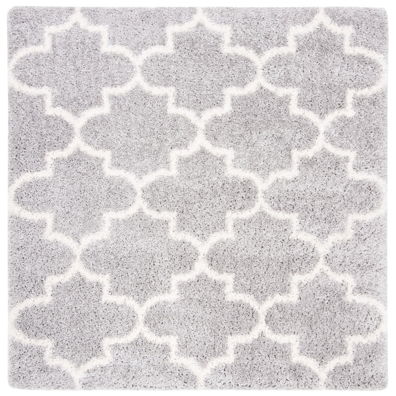 Mackinnon Shag 800 Performance Geometric Rug, Square 5'3"