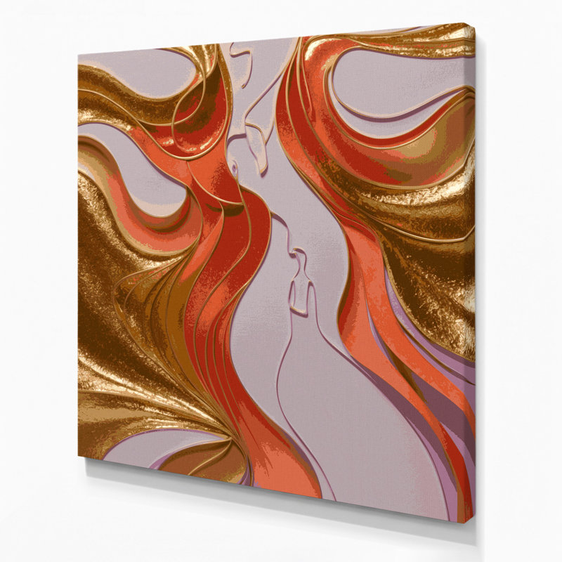 Art mural abstrait sur toile 37, H 16 po x l 16 po
