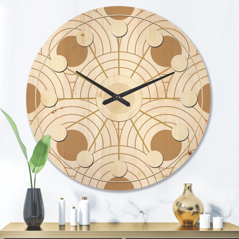 Solid Wood Wall Clock, Large